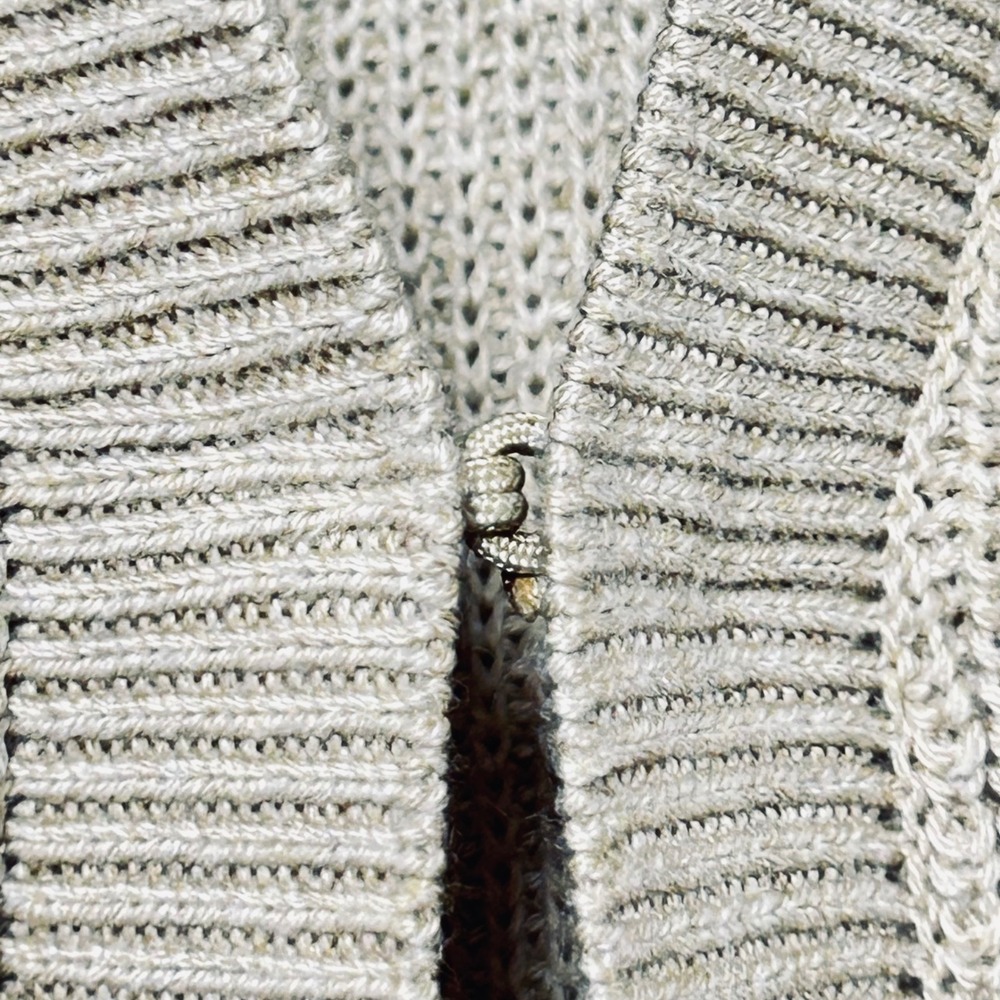Cabi Cardigan Women M Tan Longline Hook Eye Ribbed Knit Duster 3359 Neutral Core - Picture 7 of 11